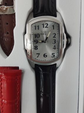 Invicta Lupah Women's Watch Silver Dial With 5 Leather Bands